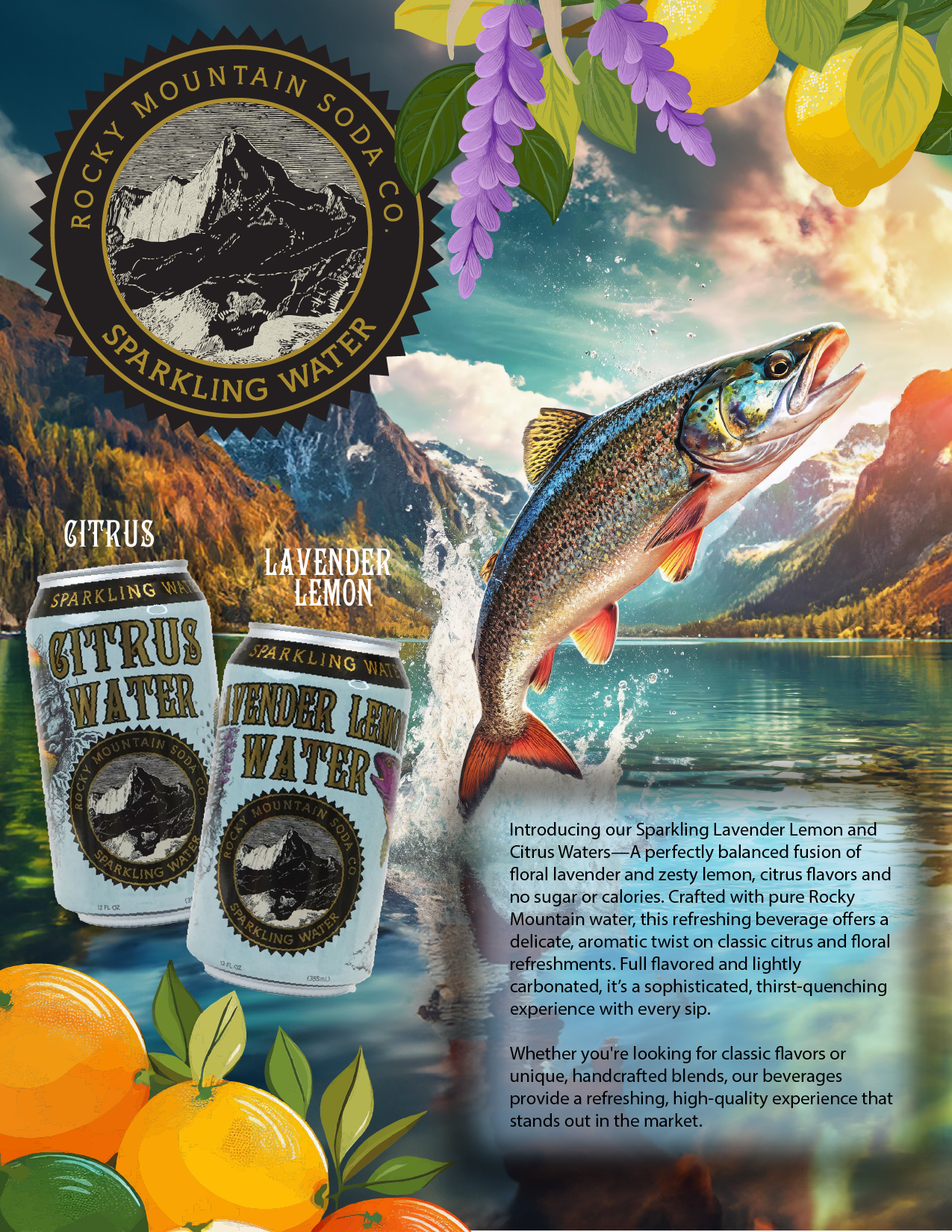 Rocky Mountain Soda - Vente Eau gazeuse - Eau pétillante à la lavande et au citron2