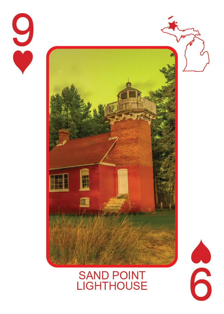 Phil Stagg Photography - Wholesale Playing Cards - LIGHTHOUSES OF MICHIGAN - Playing Cards - Euchre Friendly35
