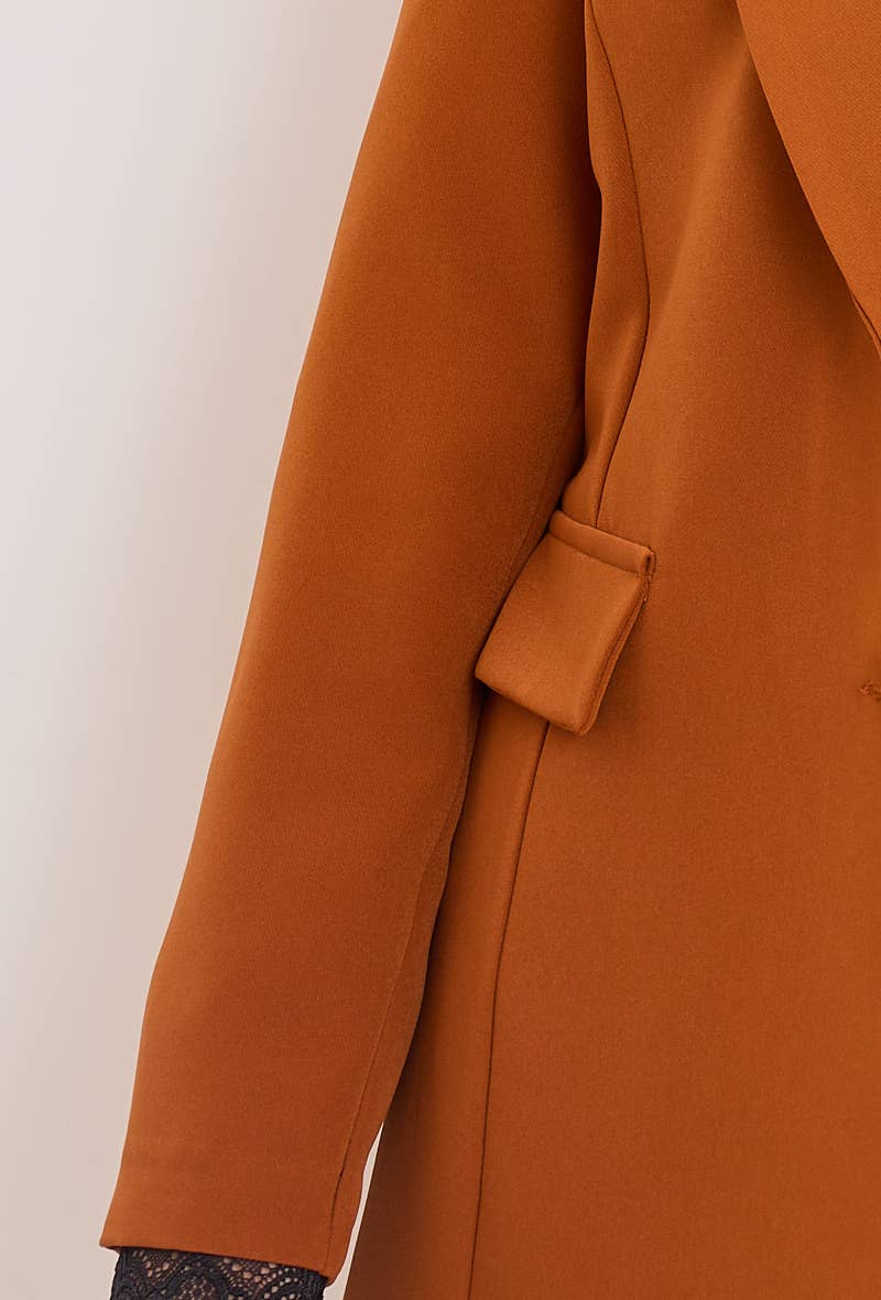 C'MELODIE – Blusão - Mulher por atacado – Tamanho Grande - Casaco feminino elegante com lapela3