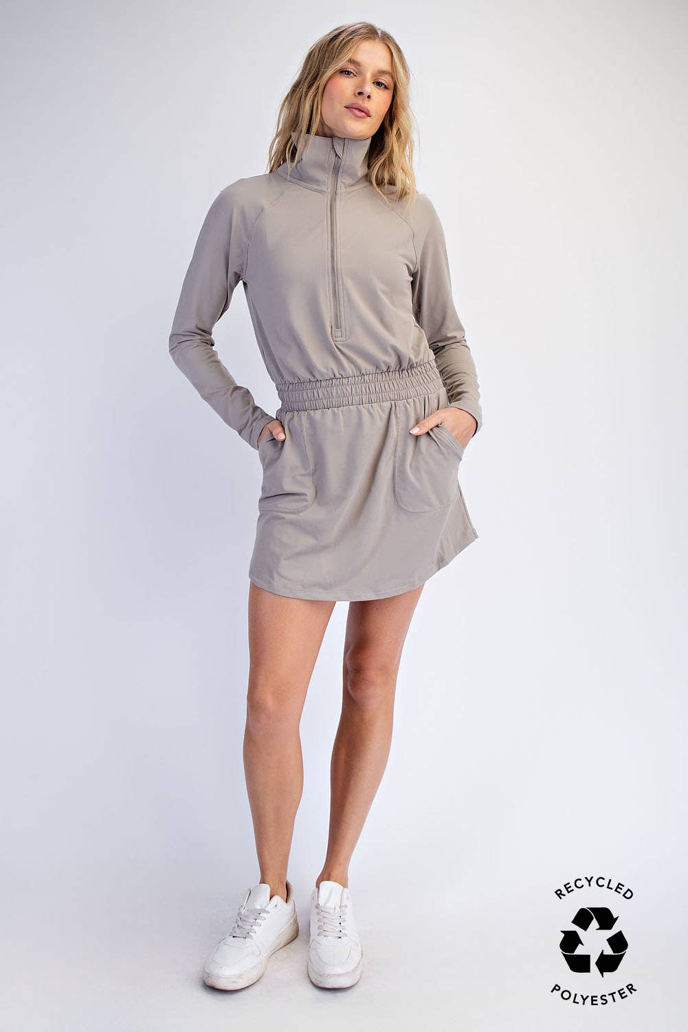 Rae Mode - Wholesale Athletic Skirt - Women's - BUTTER SOFT QUARTER ZIP ROMPERSKIRT23