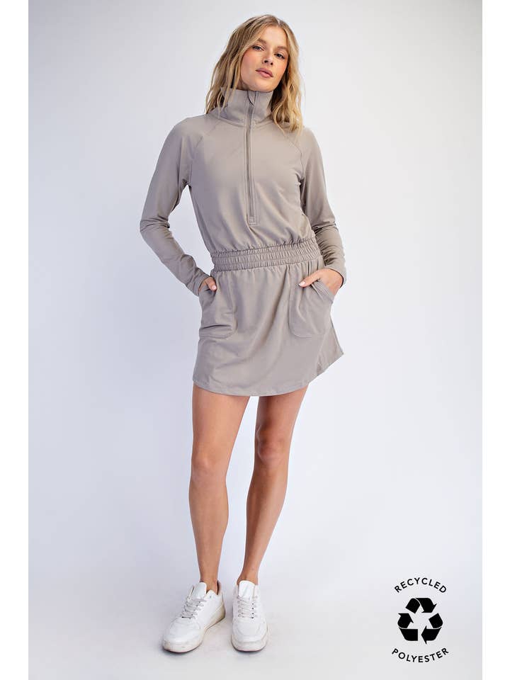 Rae Mode - Wholesale Athletic Skirt - Women's - BUTTER SOFT QUARTER ZIP ROMPERSKIRT23