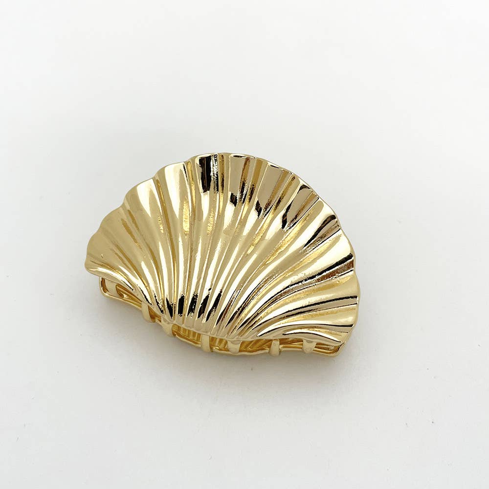 LadyJuneAccessories - Wholesale Hair Clip - Women's - Shell-Shaped Metal Hair Claw Clips, Chic Hair Accessories 4
