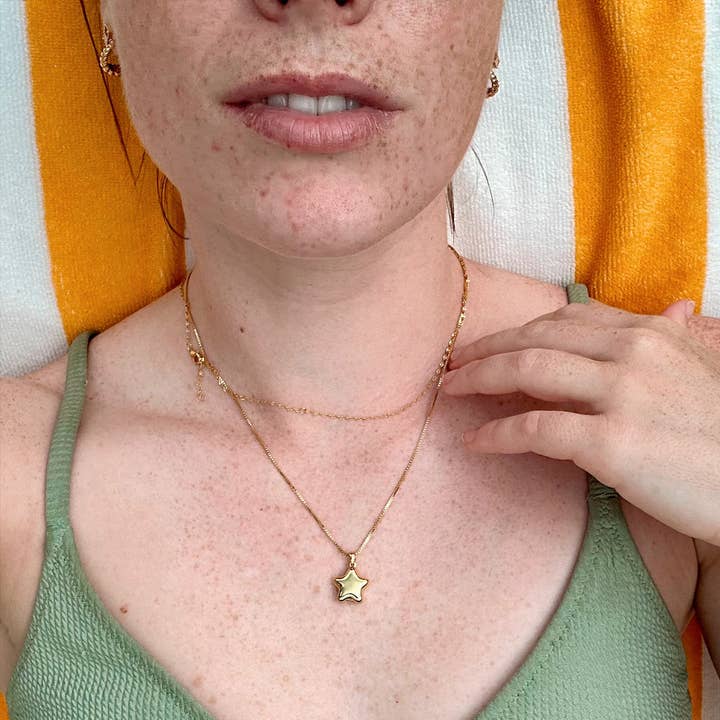 Honeycat Jewelry - Wholesale Locket Necklace - Polly Star Locket Necklace4