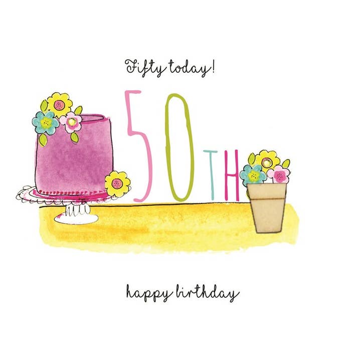 FIFTY TODAY for wholesale by Laura Sherratt Designs