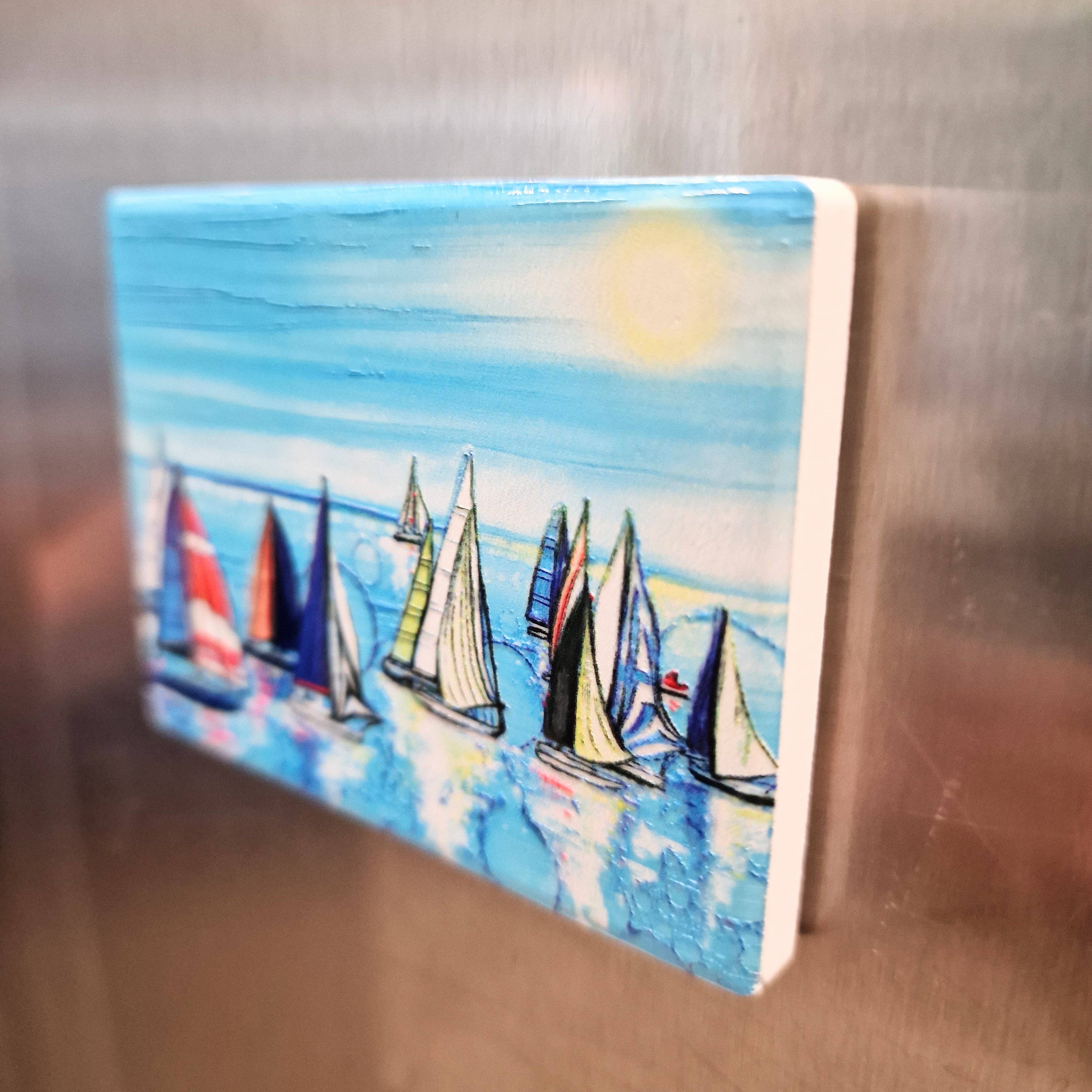 By Jo Crafts - Wholesale Magnet - 83-MG Nautical Regatta Magnet 8