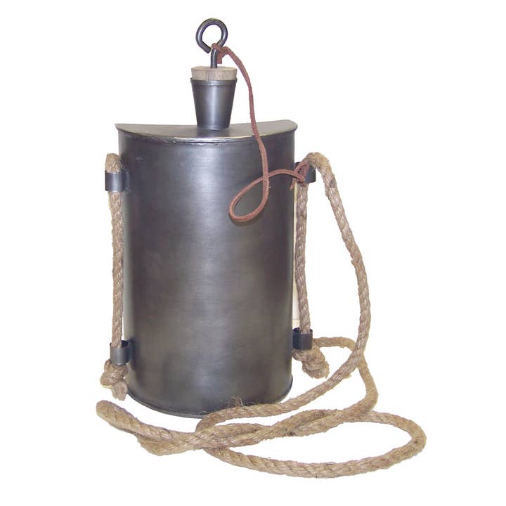 Borraccia Militare in Latta - Stile Antico Vintage, 10" per la vendita all'ingrosso da parte di Madison Bay Co. - Historical Home Decor Reproductions