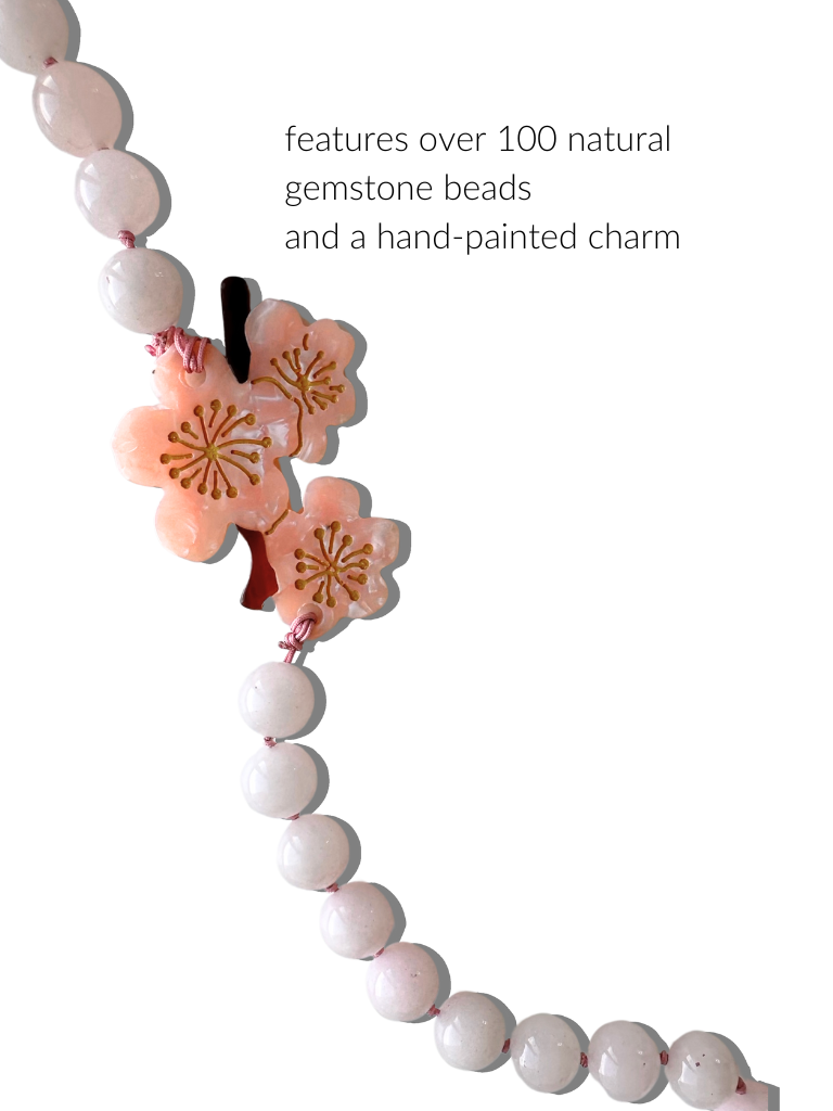 Solar Eclipse - Wholesale Riem voor telefoonhoesje - Handgeschilderde Cherry Blossom Gemstone Crossbody telefoonketting3