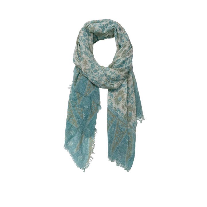 Subtle Luxury – wholesale Scarf – Women's – Ivy Relic Gauze Print Wrap Sarong Scarf