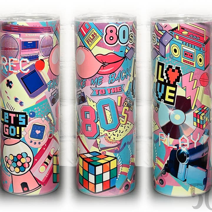 Take Me Back To The 80's Tumbler for wholesale by 5C's Wholesale