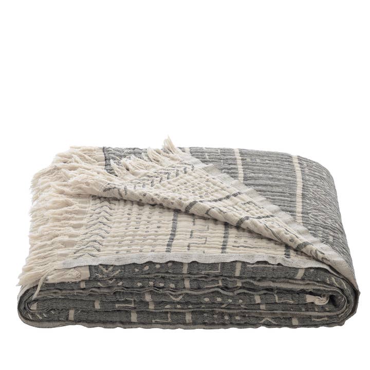 100% Organic Cotton Turkish Throw Blanket; 90" x 77" Bedspread Muslin Light Blankets for Bed or Couch | Indoor or Outdoor Cozy Hand Woven for wholesale by westmarkusa corp