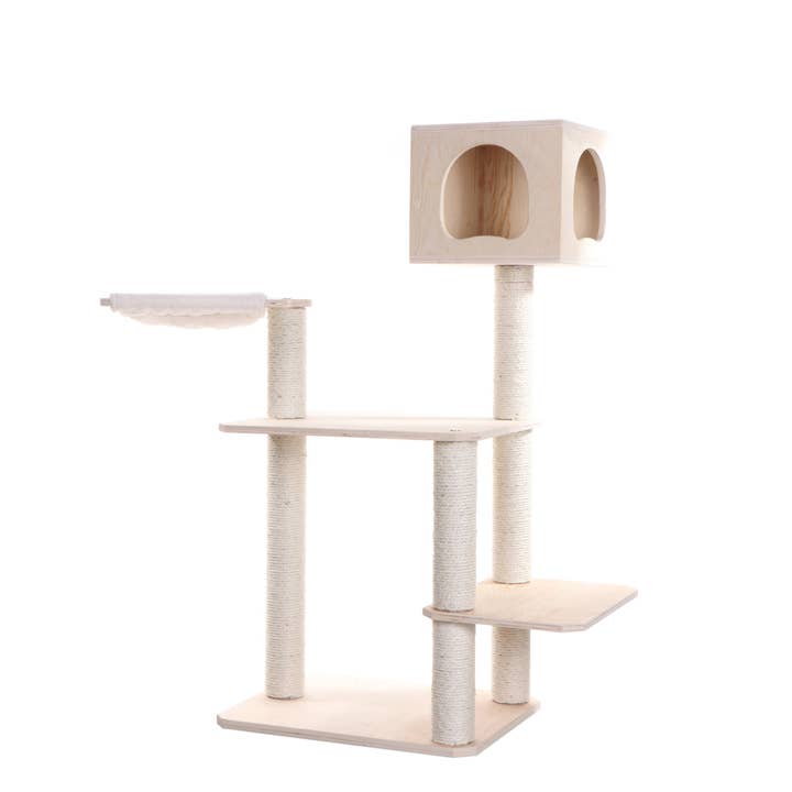 Armarkat Premium Scots Pine Solid Wood Cat Tree, 50" Tall for wholesale by Armarkat