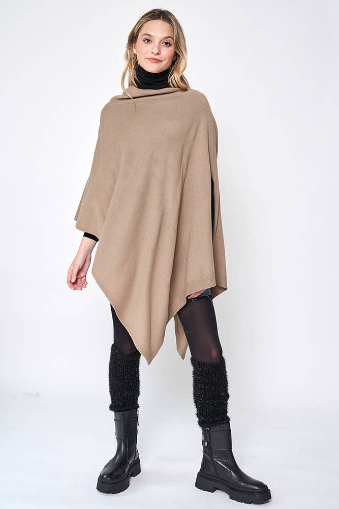 Hana - Wholesale Poncho - Women's - Solid Scarf Poncho9