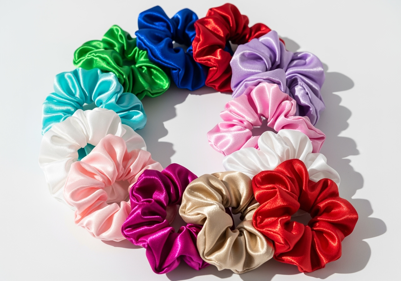 The Blissful - Vendita all'ingrosso Scrunchie - Donna - Fasce per capelli in raso setose per sposa e damigella1