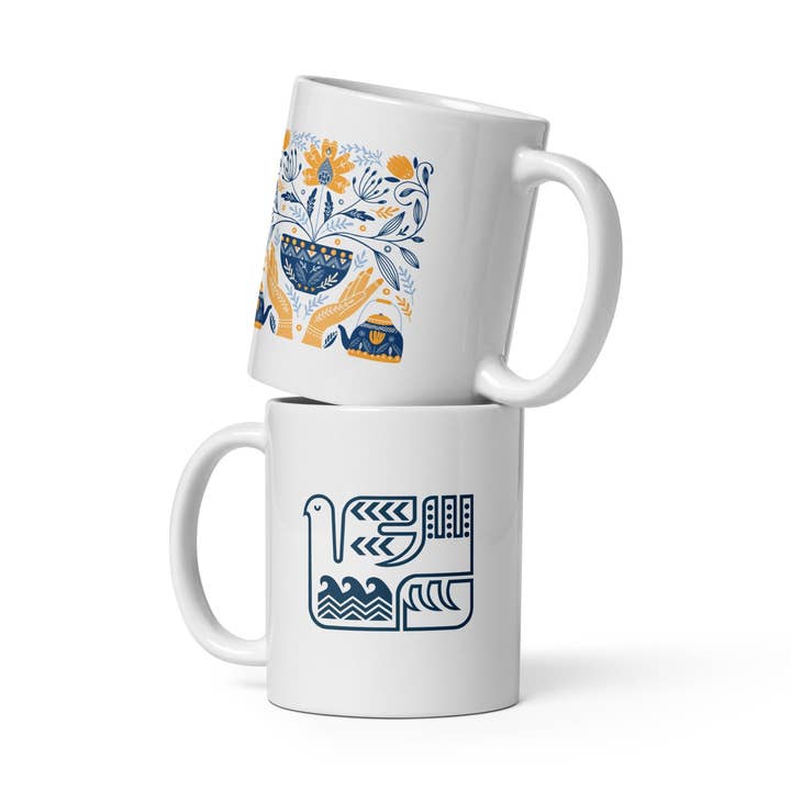 Sielulintu krus med finsk kunst for engroshandel hos Sisu Coffee