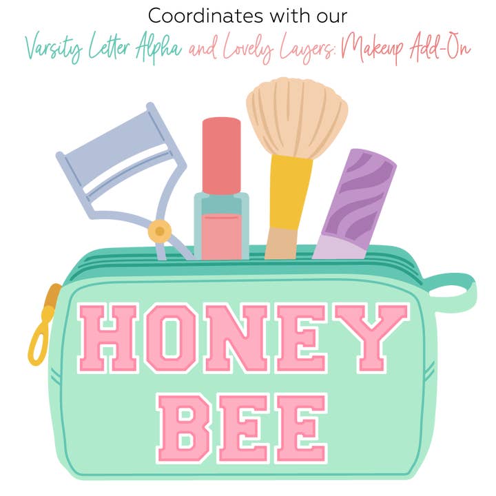 Honey Bee Stamps - Wholesale Makeup/Cosmetic Bag - Lovely Layers: Zipper Bag - Honey Cuts - Stand-Alone Dies3