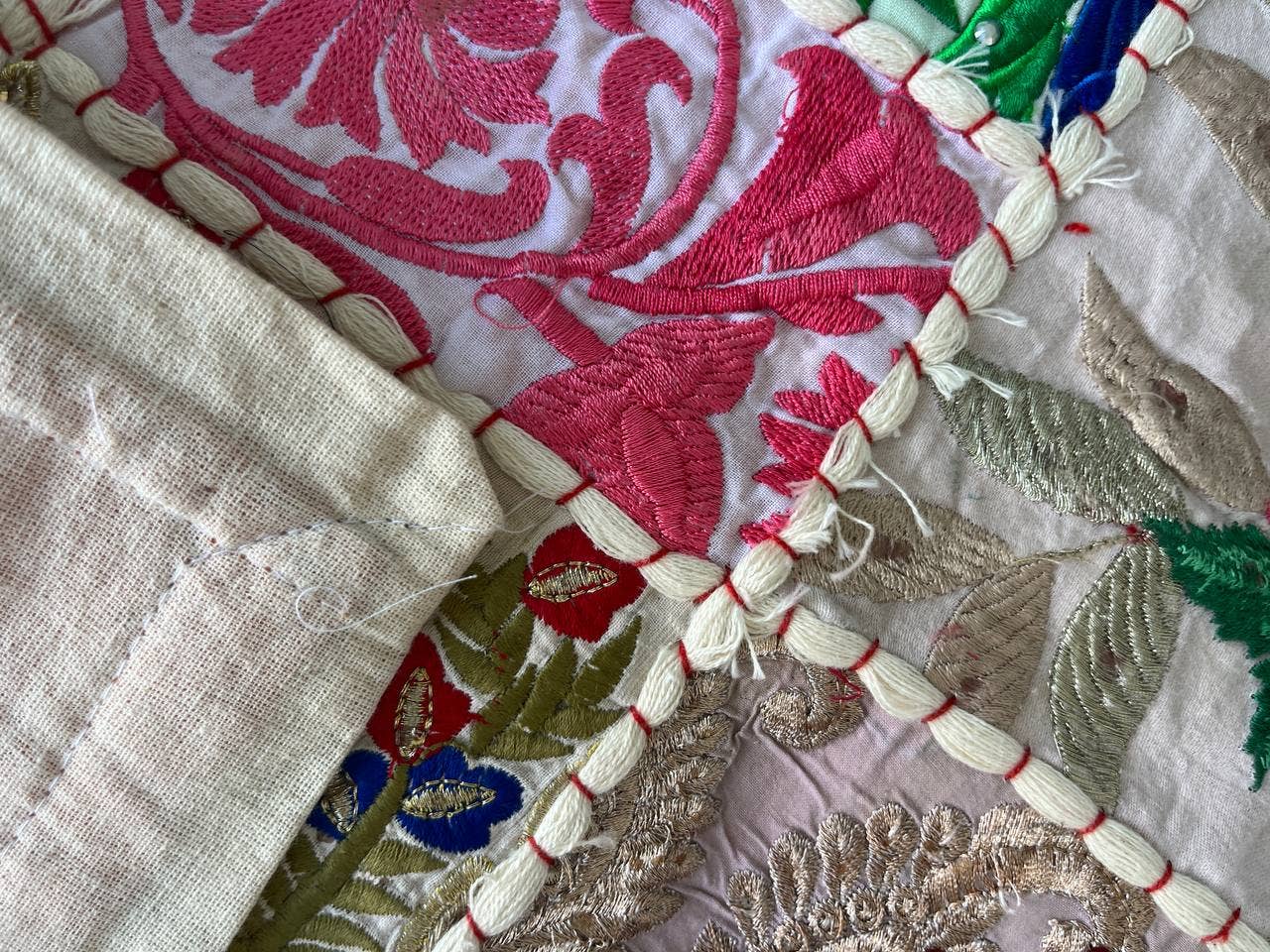 Bhawana Handicrafts - Wholesale Table Runner - Sari Beaded Patchwork Table Runner Throw Boho Tapestry Wall 4