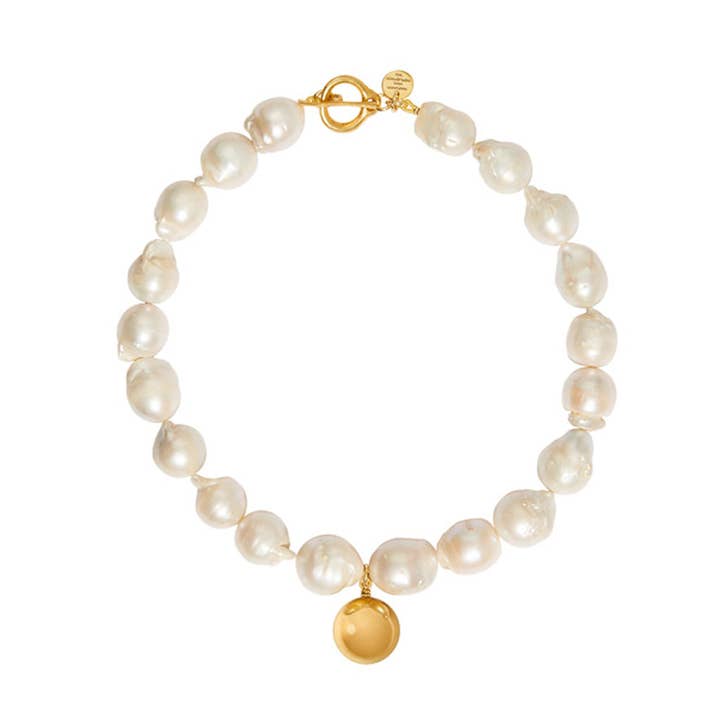 ADRIENNE BIG NECKLACE Gold for wholesale by Marjana von Berlepsch