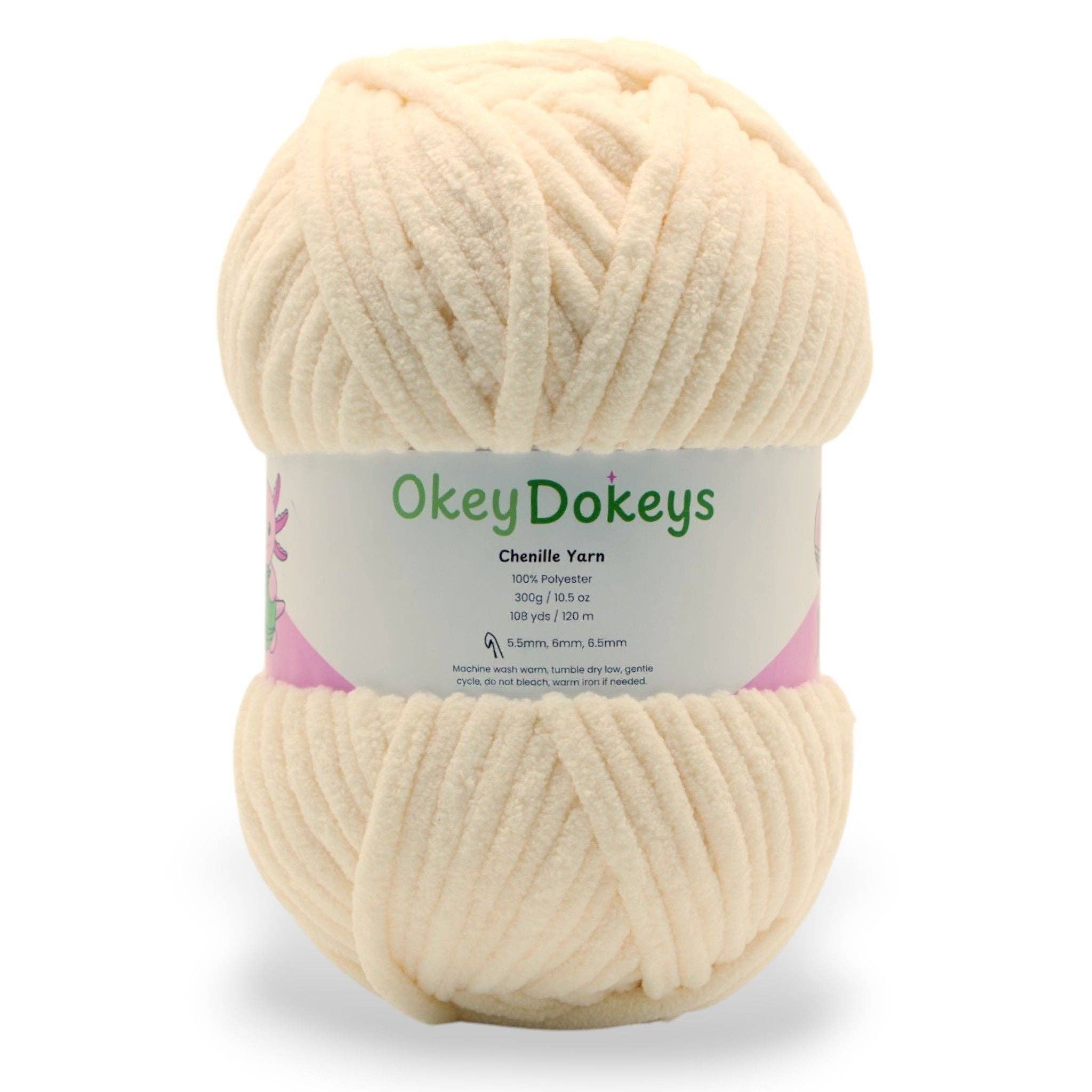 Okey Dokeys – Fio por atacado – Fio de Chenille de Veludo Jumbo - #7 - Novelos de 300g18