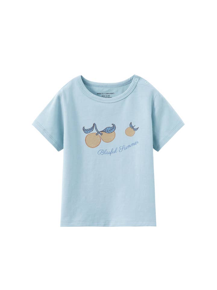 Norsu Organic - Wholesale Screen Printed T-Shirt - Kids - Toddler Organic Graphic T-shirt-Clementine