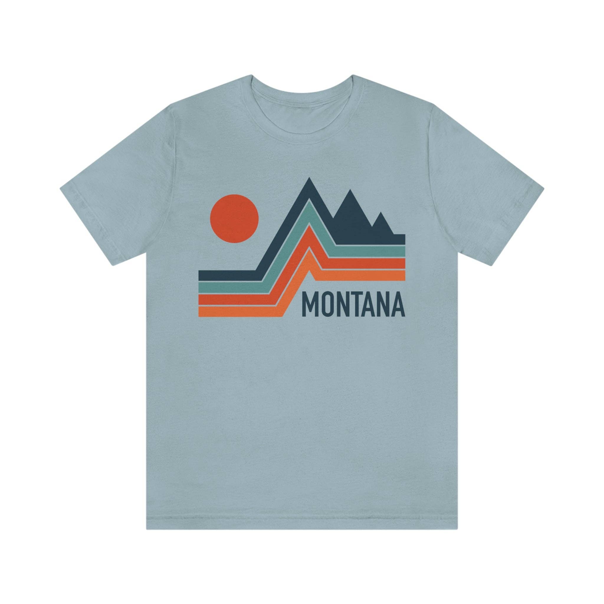 Hey Mountains - Wholesale Screen Printed T-Shirt - Unisex - Montana T-Shirt - Retro Mountain Unisex Montana Shirt3