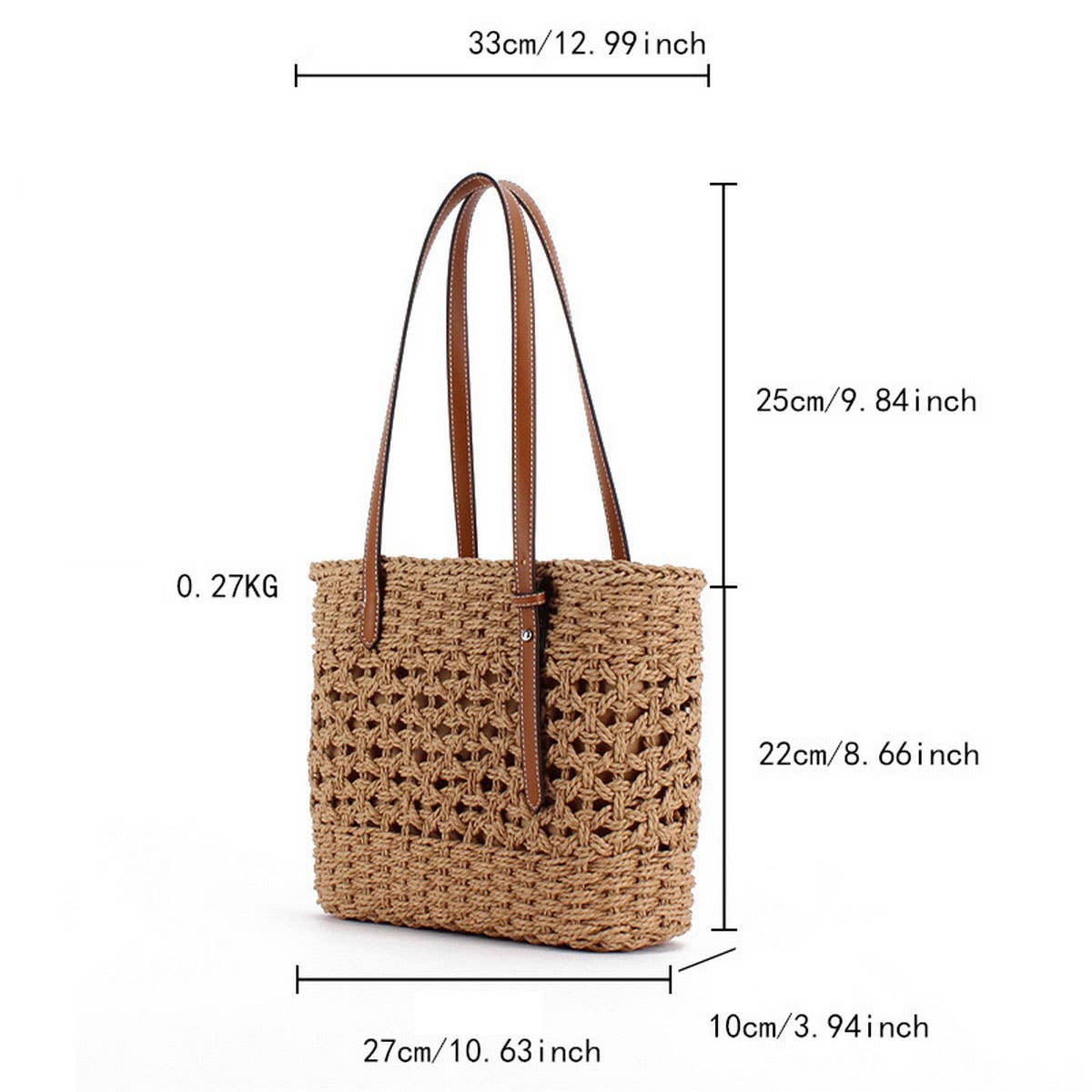 ACCITY - Wholesale Beach Bag - HIGH-END STYLISH LARGE-CAPACITY HAND-WOVEN BAG_CWAB47143