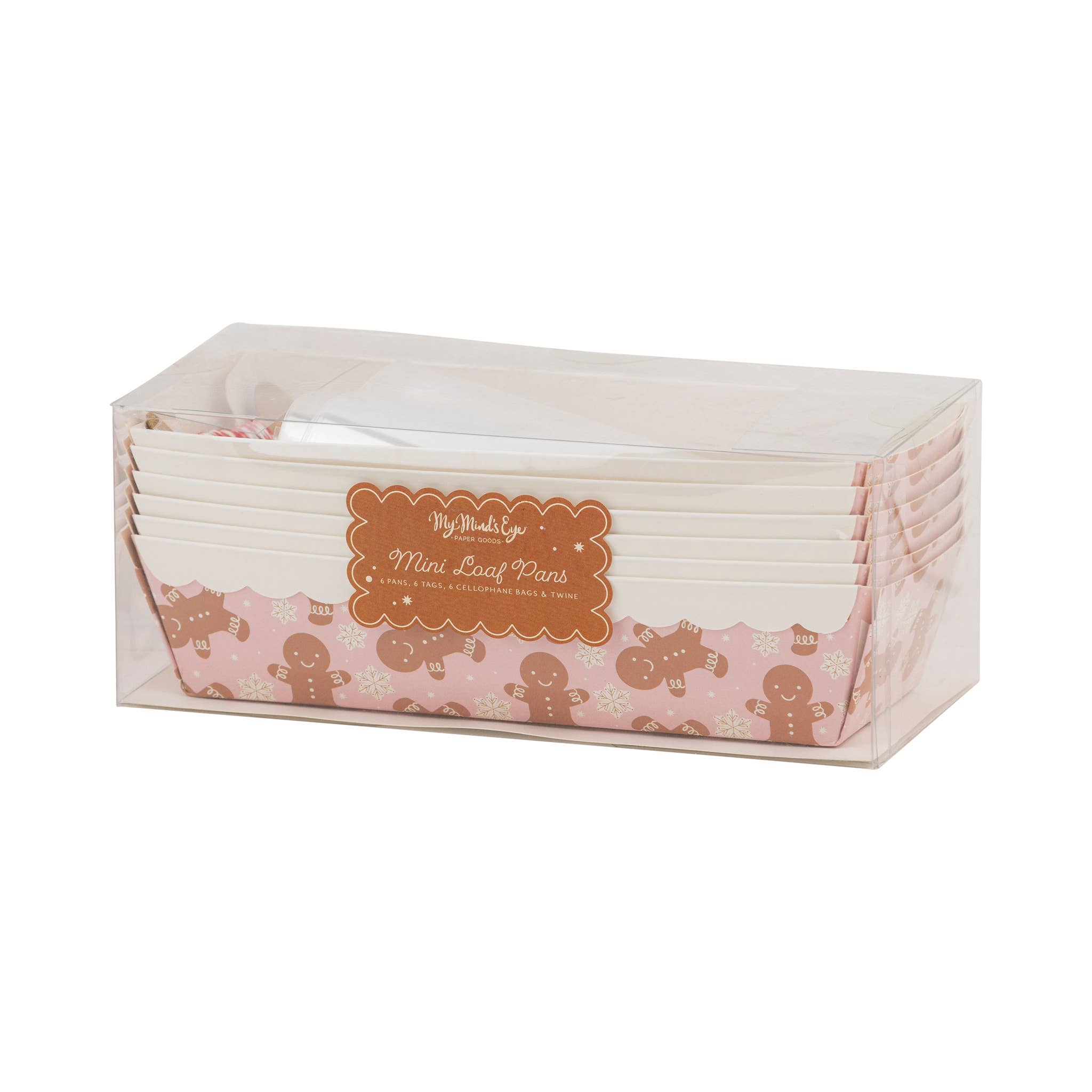 My Mind’s Eye - Wholesale Cake tin - PLLP103 - Gingerbread on Pink Loaf Pan Set