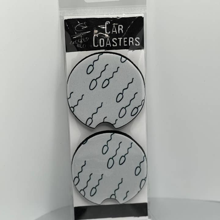 Juego de 2 posavasos de neopreno con espermatozoides para venta al por mayor de Crooked Halo