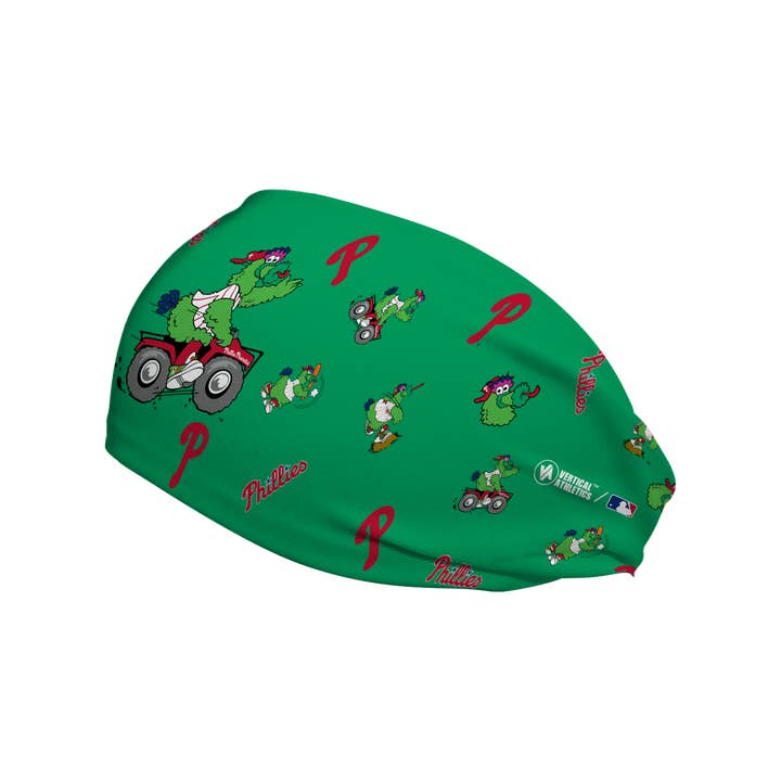Green Phillies Cooling Headband: Phanatic Scatter (Green) for wholesale on Faire