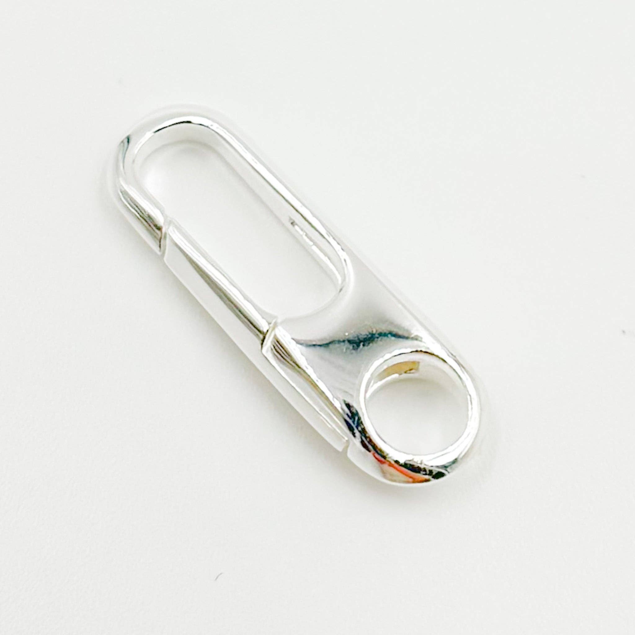 Tresor Jewelry Inc. - Vente Fermoir - 1355SS. Fermoir ovale en argent sterling blanc 20MM2