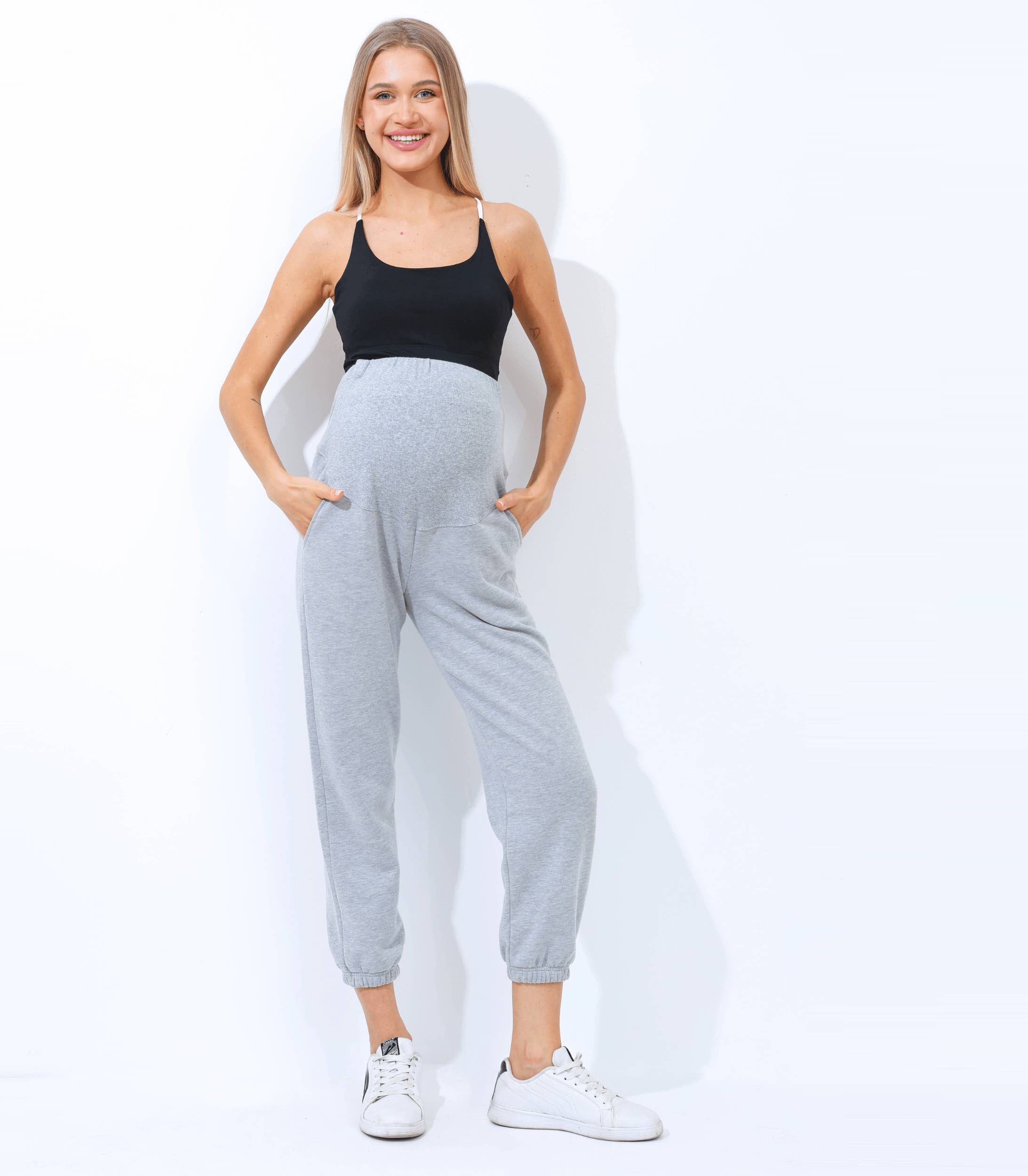 Alina Mae Maternity - Wholesale Pants - Maternity - Maternity Sweatpants Pregnancy Gym Pants Casual Pant