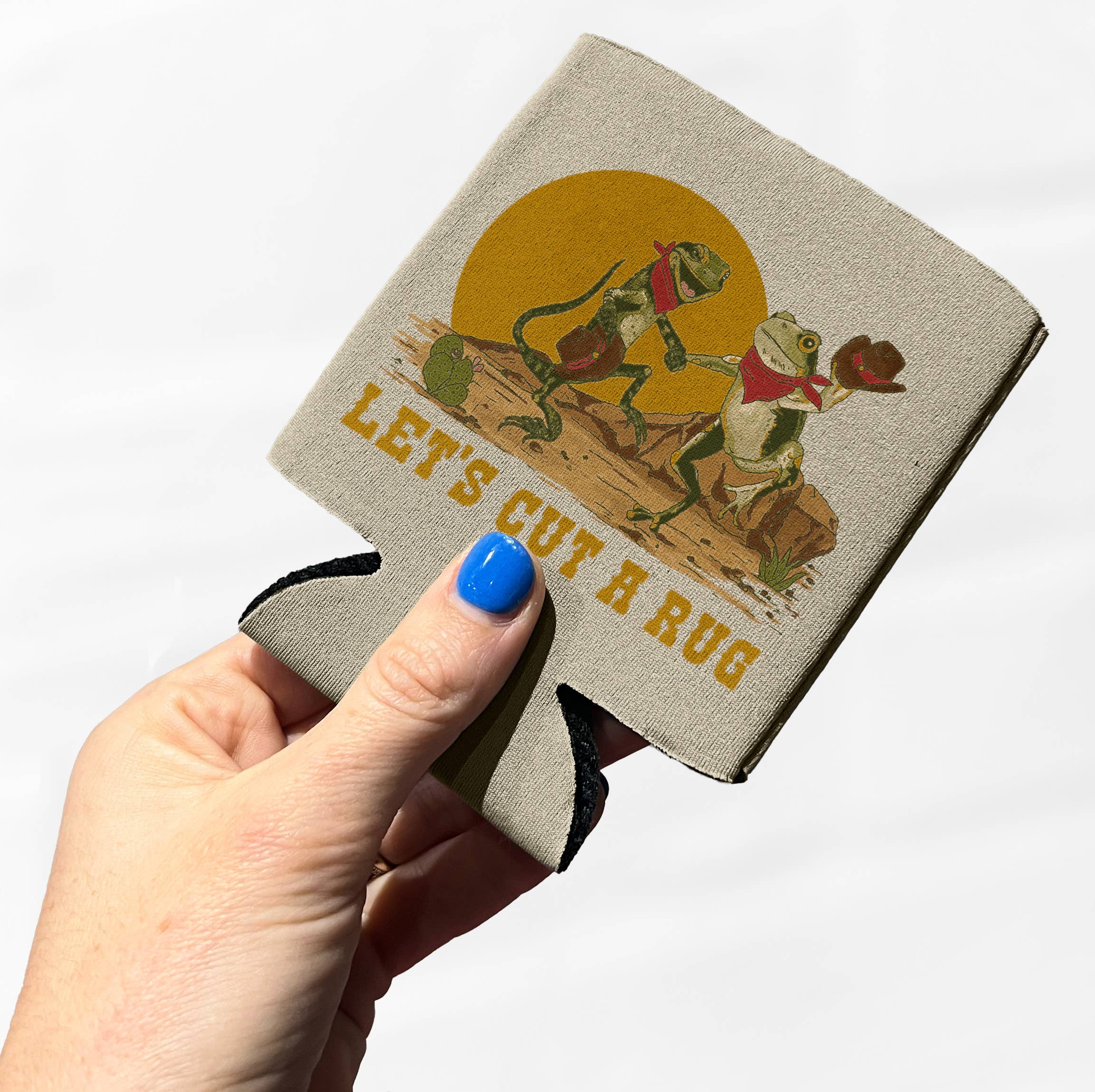 Cluster Funk Studio - Wholesale Drink Huggers & Koozies - Let's Cut a Rug Koozie1