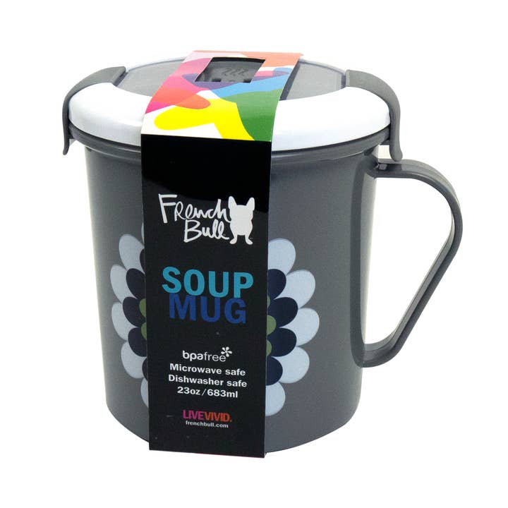 French Bull - Wholesale Food Storage Container - Mandala Mosaic Flower Soup Mug3