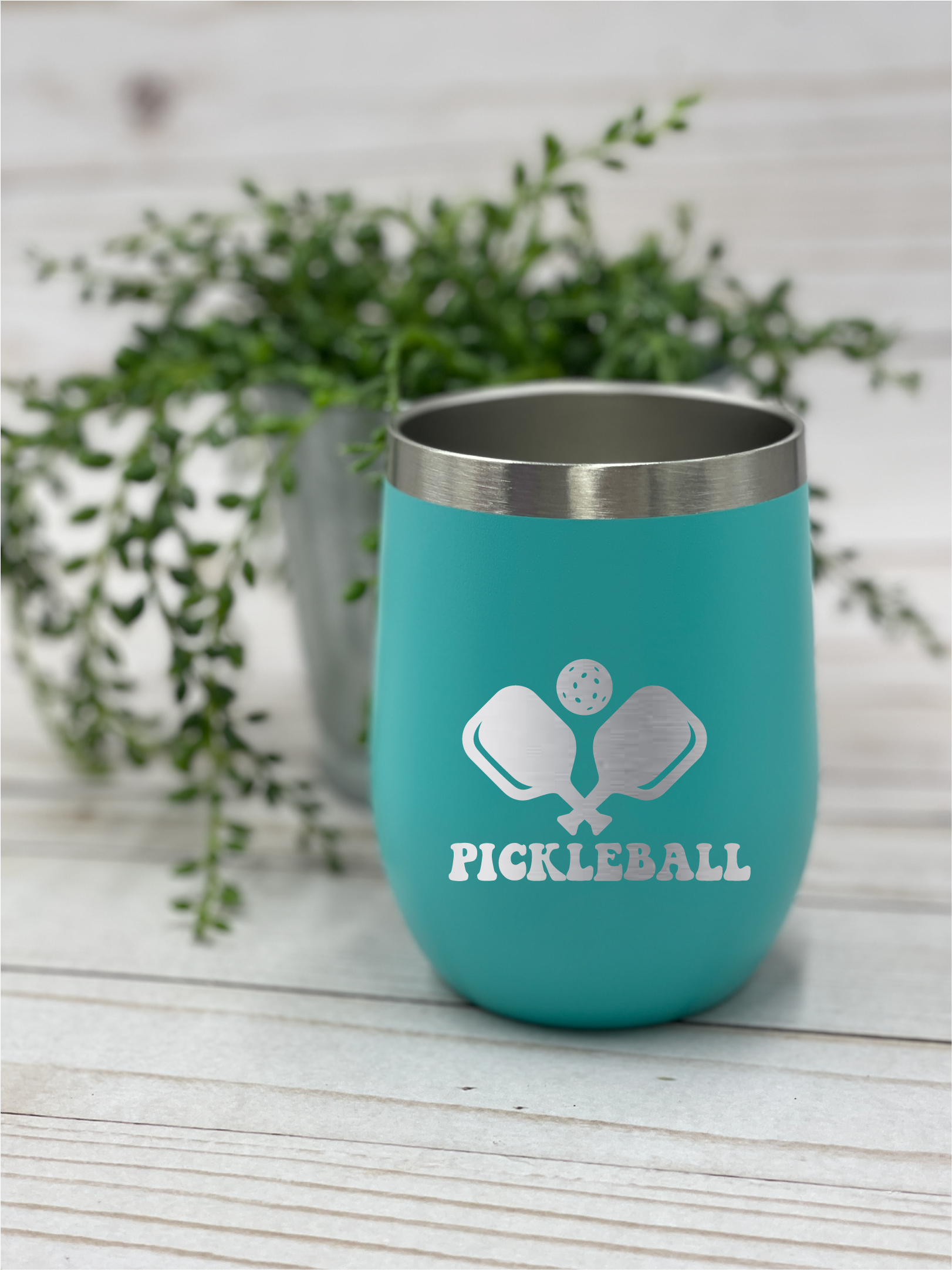 Oh It's A Party - Wholesale Insulated Mug/Tumbler - Pickleball  paddle (2) 12Oz Stainless Steel   Wine Tumblers1