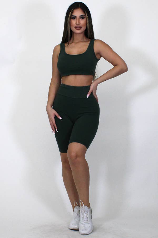 Junie – Großhandel Loungewear-Set – Damen – Mineralgewaschenes Tanktop und Biker Short Set11