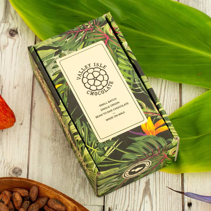 Hawaiian Origins Gift Box for wholesale by Valley Isle Chocolate