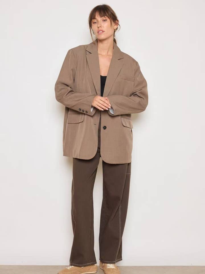 MYSTERY JANE - Wholesale Blazer - Women's - Oversized blazer jacket M0016