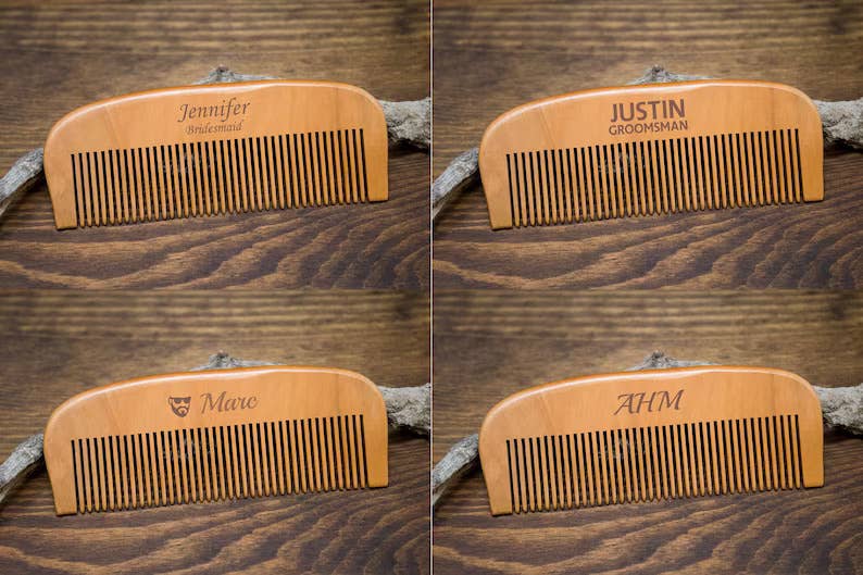 Engrave My Memories - Wholesale Hair Brush/Comb - Wood Comb,Wooden Hair Comb, Engraved Comb, Personalized Comb1