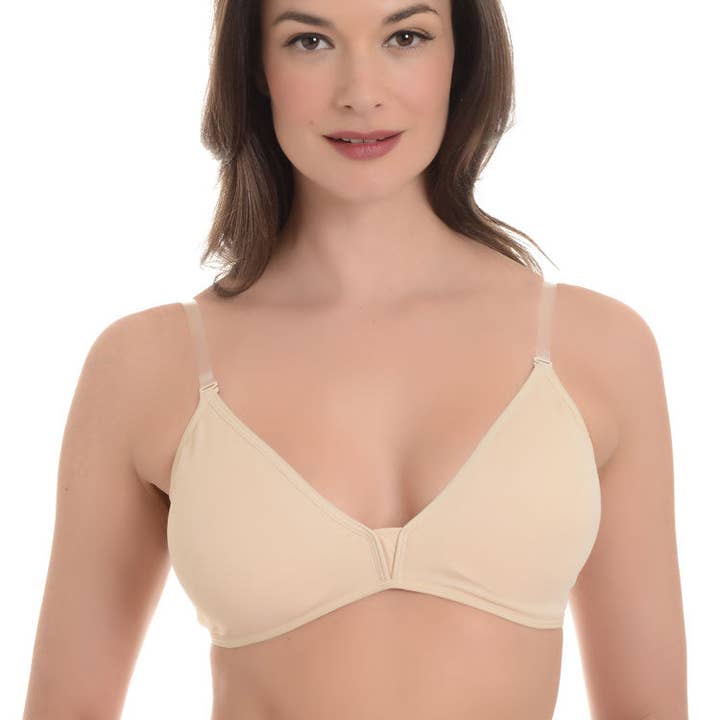 Buff V-Neck Ballet Dance Bra (353) for wholesale on Faire
