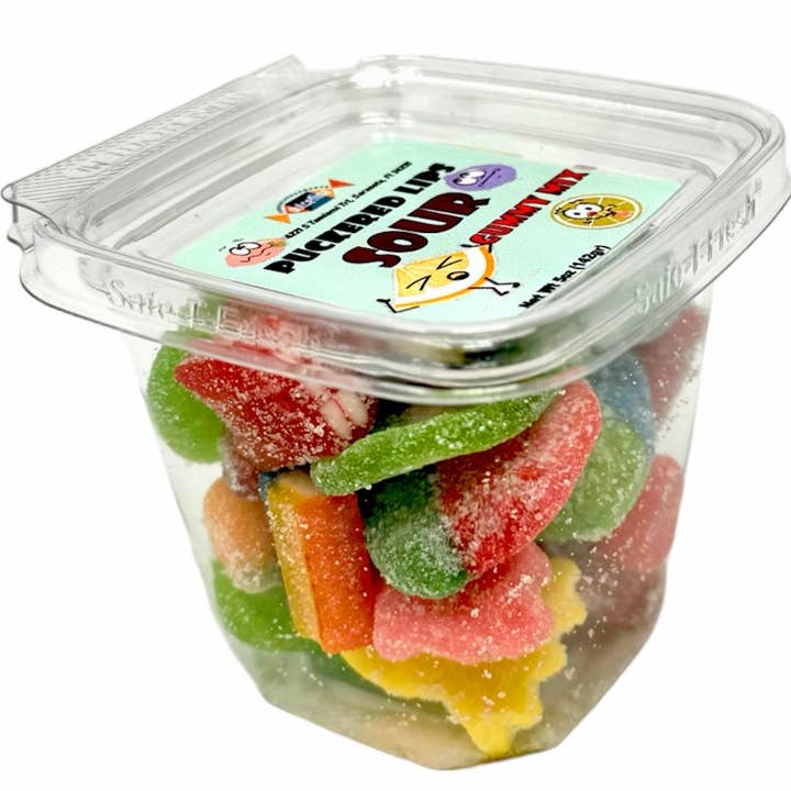 Dulcefina Chocolate and Sweets - Vente Bonbons gélifiés - Bacs Gummy Trio Tasters de 5 oz4