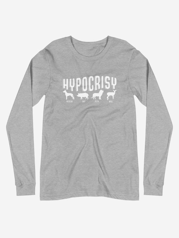 Hypocrisy - Unisex langærmet T-shirt for engroshandel hos Plant Babes