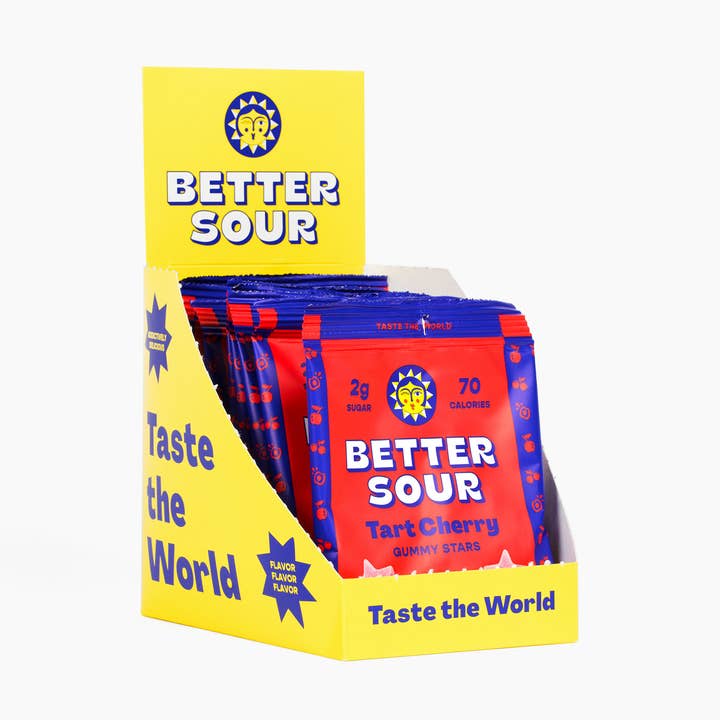 Better Sour | Étoiles Gélifiées à la Cerise Aigre pour la vente par Better Sour