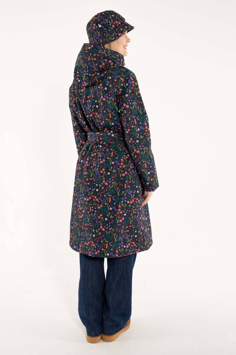 Danefae København - Wholesale Raincoat - Women's - Danelisabeth Raincoat Dk Navy BOTANICAL9