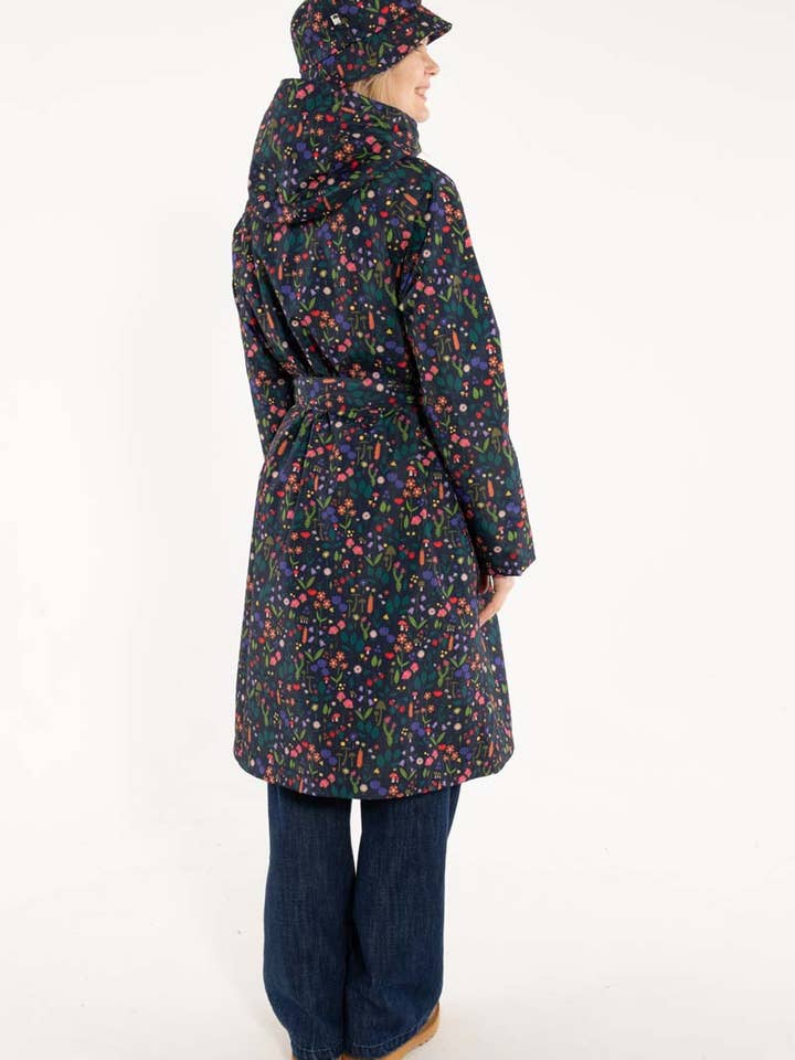 Danefae København - Wholesale Raincoat - Women's - Danelisabeth Raincoat Dk Navy BOTANICAL9