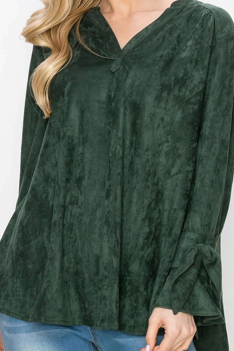 Joh Apparel - Wholesale Blouse - Women's - Abia Stretch Suede Top22