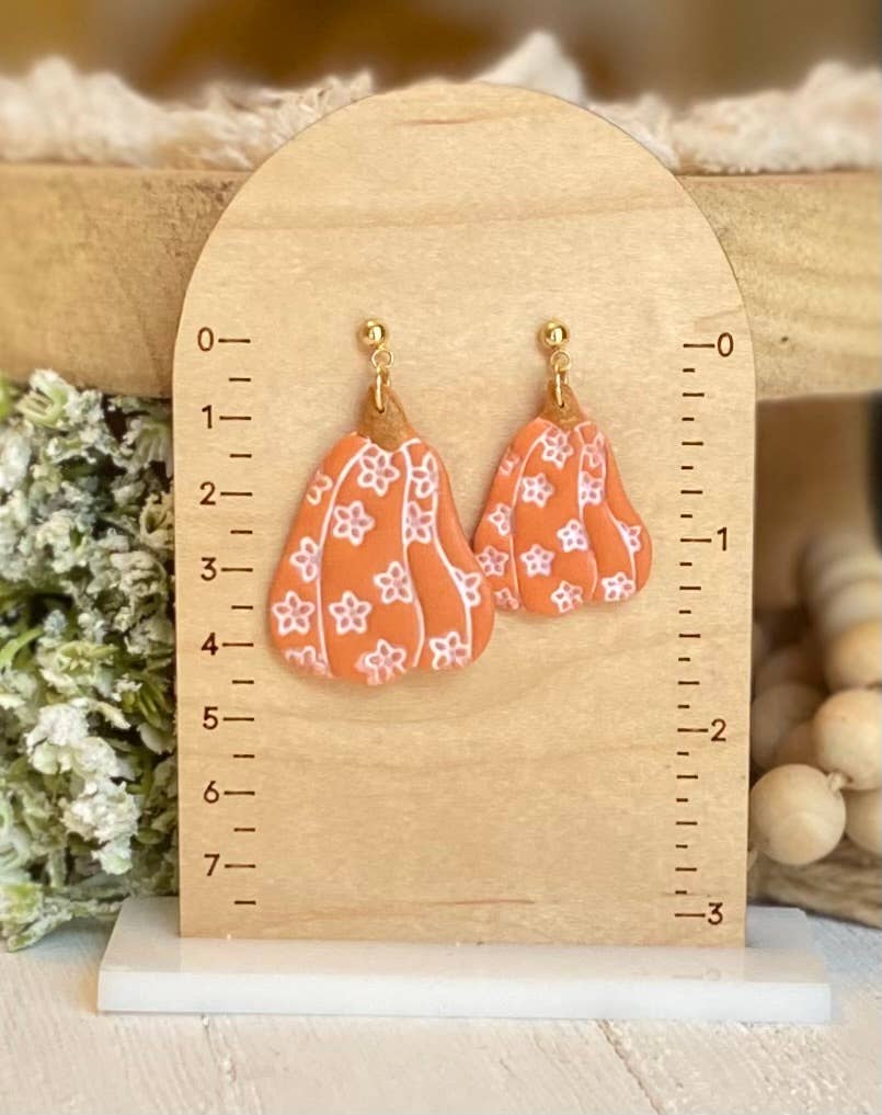 Clayhouse Colours - Wholesale Dangle Earrings - Pumpkin Earrings 8
