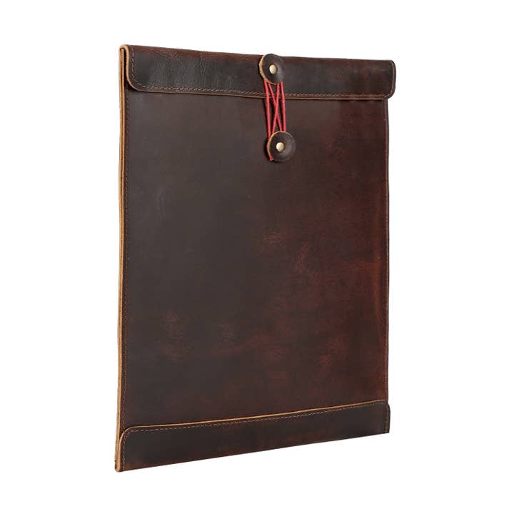 Tuzech Leather - Wholesale Envelopes - Leather Document Holder Mailing Envelope,Office & Work Resume Sales Portfolio Binder Folder-Interview/Legal Document Organizer Handmade (12.5 inches)11