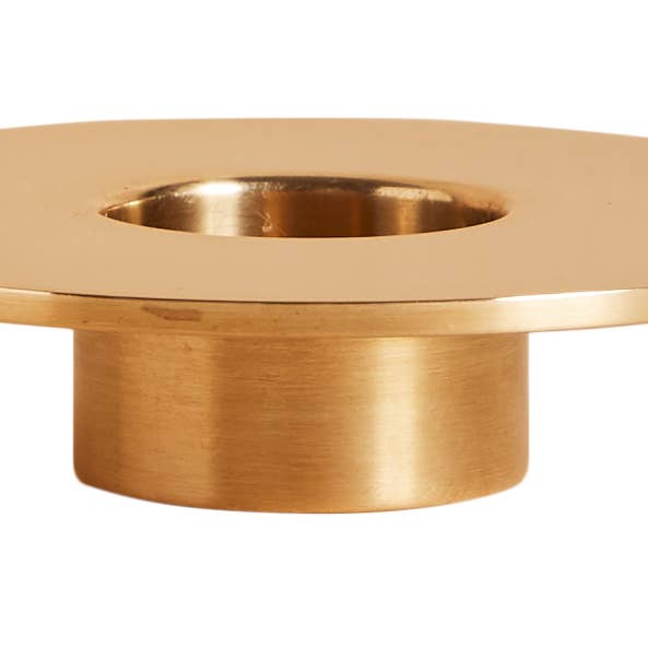 Aaron Probyn - Vendita all'ingrosso Portacandele - Portacandele Eclipse in ottone spazzolato2