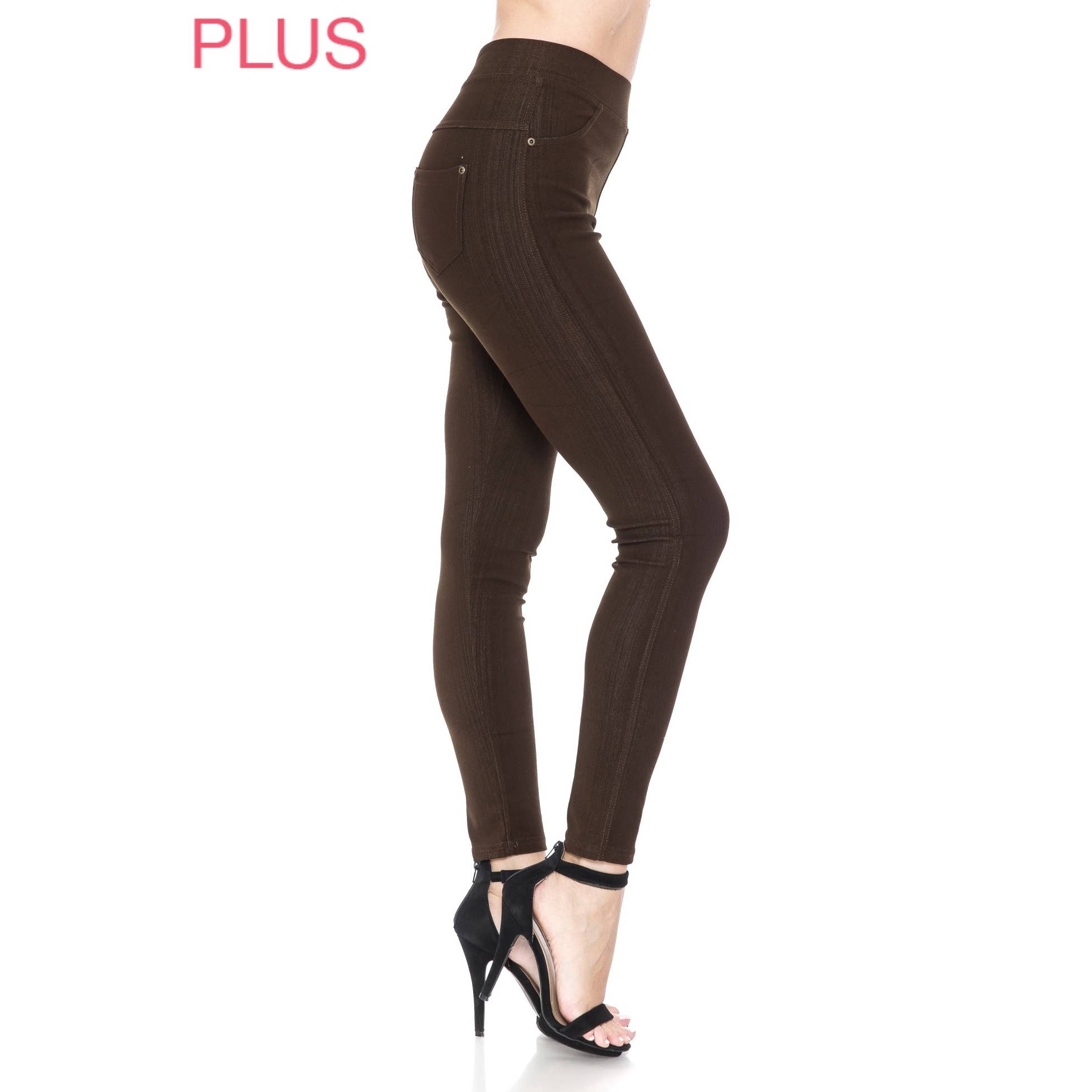 Leggings Depot – wholesale Byxor - Dam – plus storlek jeggings (2X3X)1