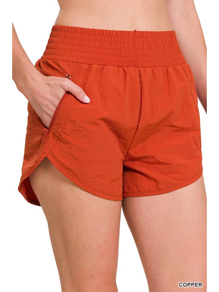 KOPPAR Windbreaker smocked linning kör shorts för wholesale på Faire