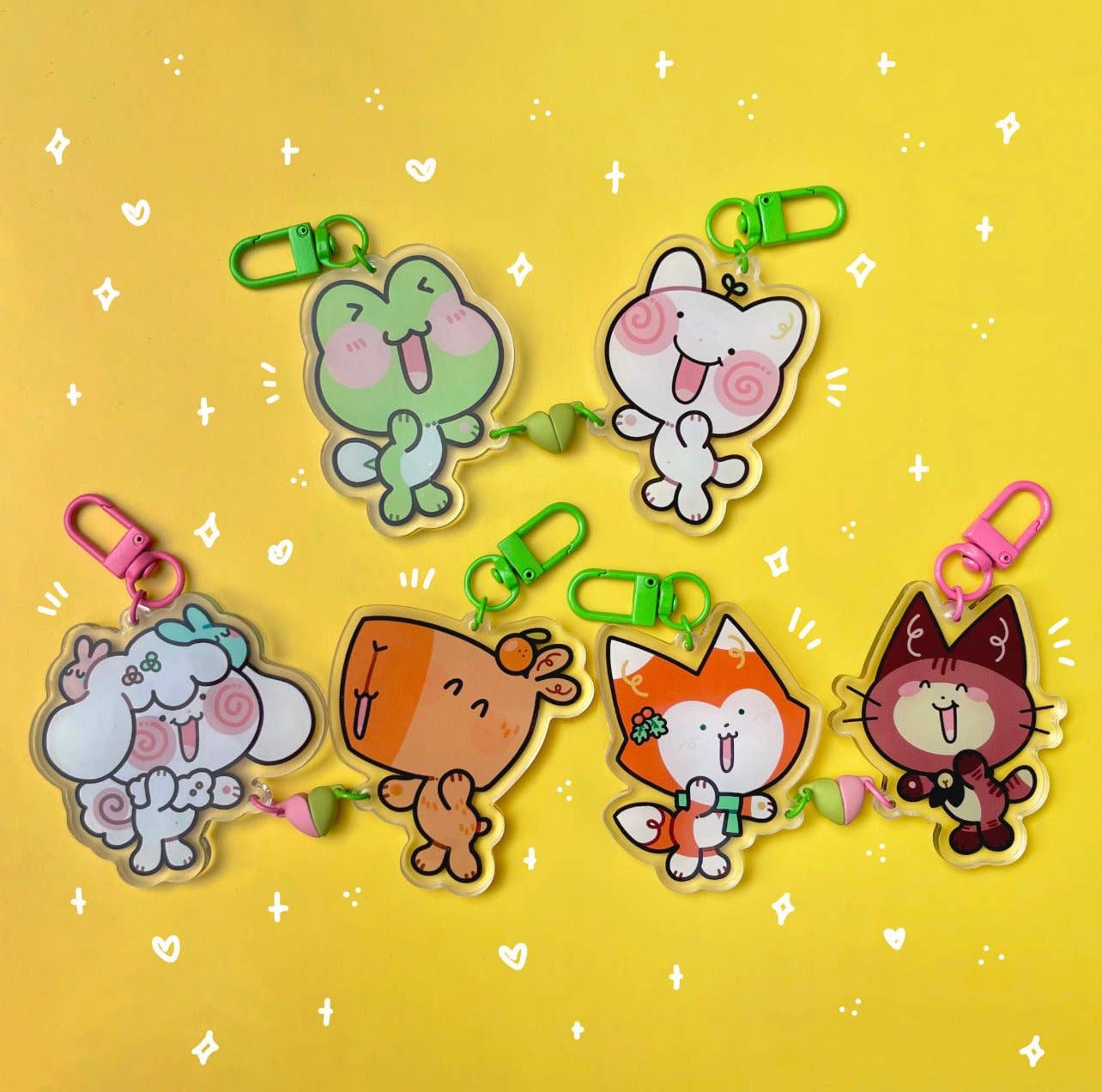 Cool Art Corner - Wholesale Keychain - Women's - Sharing Hearts Keychain1